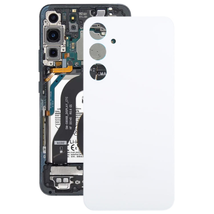 For Samsung Galaxy S23 FE SM-S711B Battery Back Cover(White) -  by buy2fix | Online Shopping UK | buy2fix