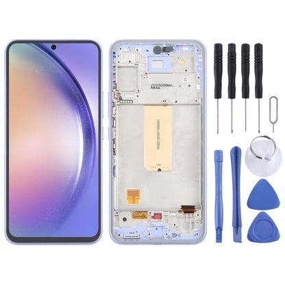 For Samsung Galaxy A54 5G SM-A546 6.43 inch OLED LCD Screen Digitizer Full Assembly with Frame (Purple) - LCD Screen by buy2fix | Online Shopping UK | buy2fix