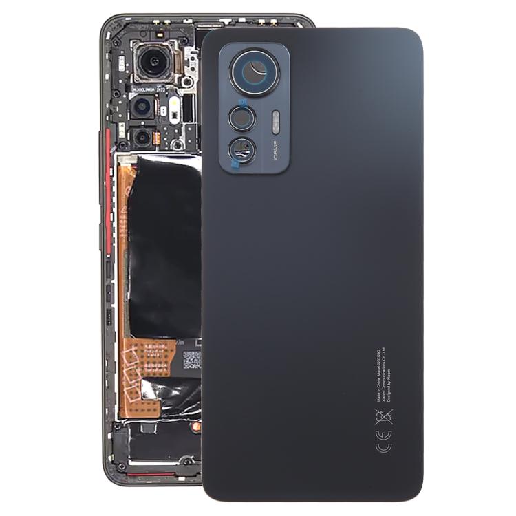 For Xiaomi 12 Lite Original Battery Back Cover(Black) - Back Cover by buy2fix | Online Shopping UK | buy2fix
