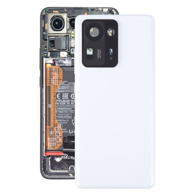 For Xiaomi Mi Mix 4 Original Battery Back Cover(White) by buy2fix