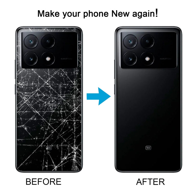 For Xiaomi Poco X6 Original Battery Back Cover(Black) by buy2fix