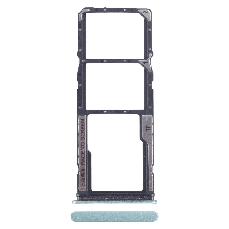 For Xiaomi Redmi Note 12 4G SIM Card Tray + SIM Card Tray + Micro SD Card Tray (Green) by buy2fix