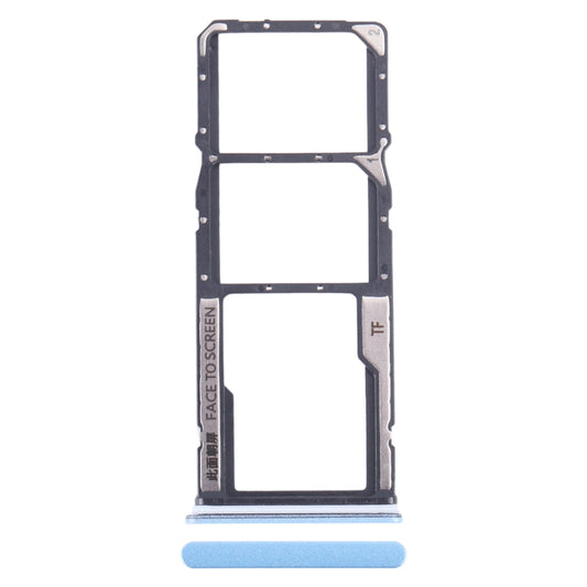 For Xiaomi Redmi Note 12 4G SIM Card Tray + SIM Card Tray + Micro SD Card Tray (Blue) by buy2fix