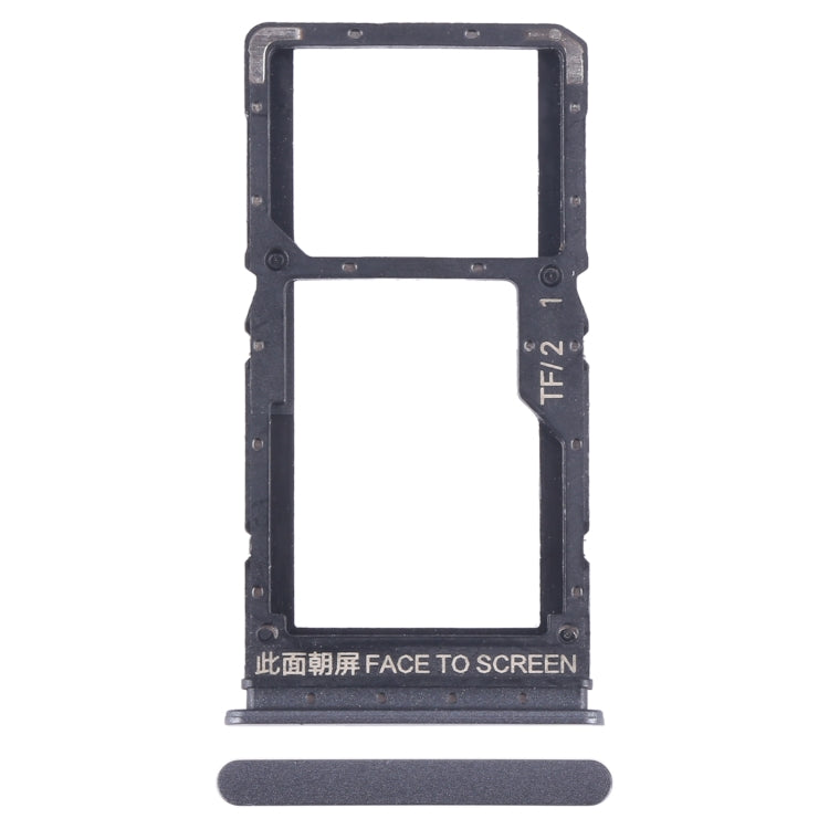 For Xiaomi Redmi Note 12 5G SIM Card Tray + SIM / Micro SD Card Tray (Black) by buy2fix