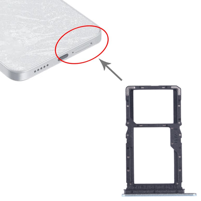 For Xiaomi Redmi Note 13 5G SIM Card Tray + SIM / Micro SD Card Tray (Blue) by buy2fix