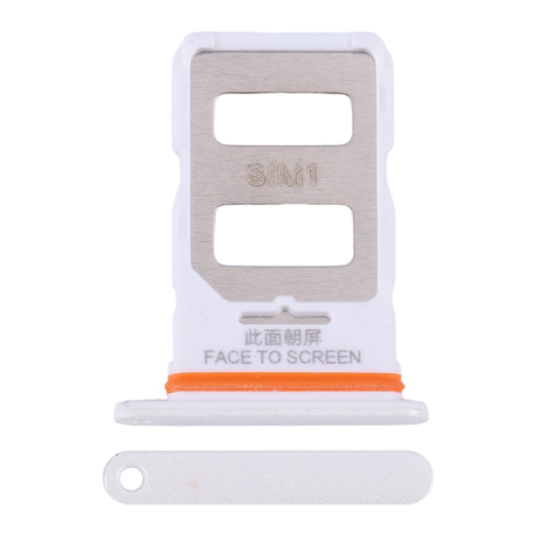 For Xiaomi Redmi Note 13 Pro 5G SIM Card Tray + SIM Card Tray (White) by buy2fix