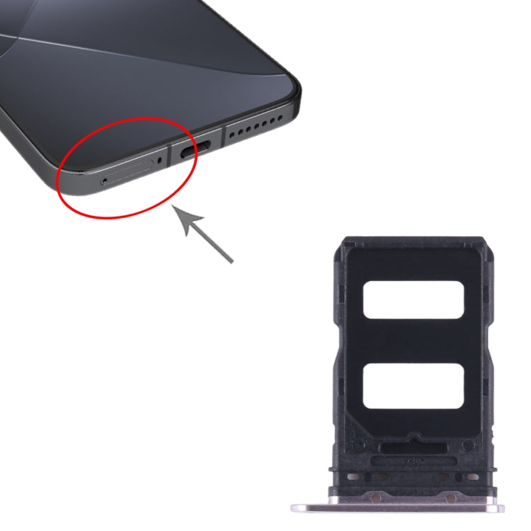 For Xiaomi 14 SIM Card Tray + SIM Card Tray (Purple) by buy2fix