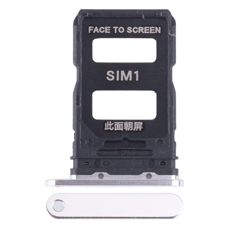 For Xiaomi 14 SIM Card Tray + SIM Card Tray (Silver) by buy2fix