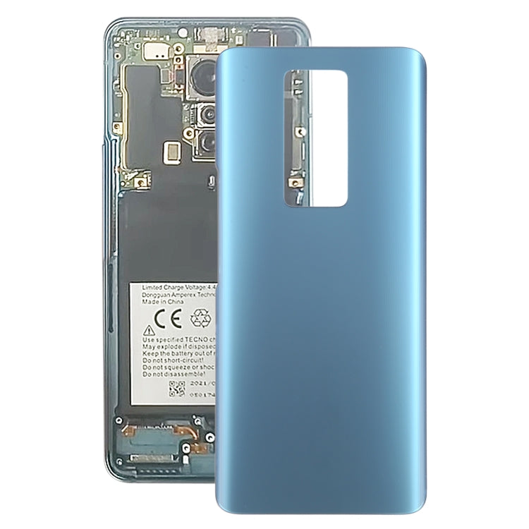 For Tecno Phantom X AC8 Original Battery Back Cover(Blue) by buy2fix
