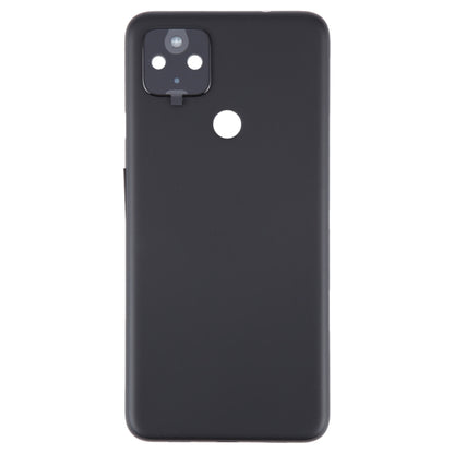 For Google Pixel 4A 5G Battery Back Cover with Camera Lens Cover(Black) by buy2fix