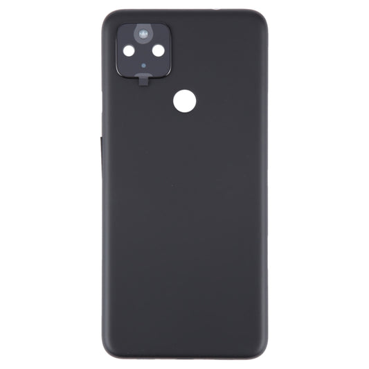 For Google Pixel 4A 5G Battery Back Cover with Camera Lens Cover(Black) by buy2fix