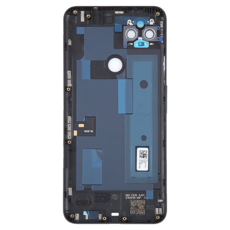 For Google Pixel 4A 5G Battery Back Cover with Camera Lens Cover(Black) by buy2fix