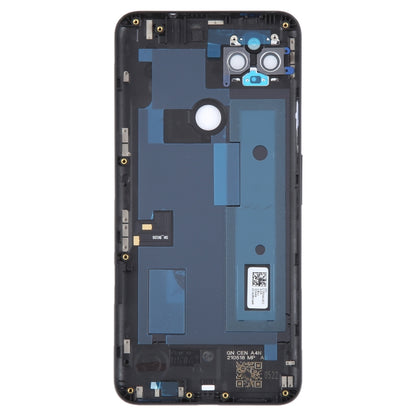 For Google Pixel 4A 5G Battery Back Cover with Camera Lens Cover(Black) by buy2fix
