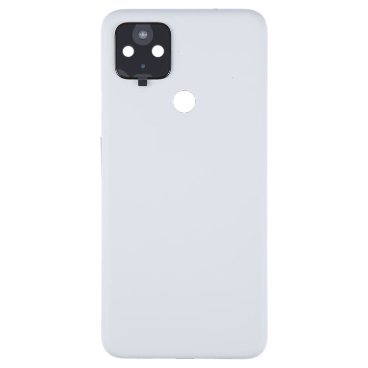 For Google Pixel 4A 5G Battery Back Cover with Camera Lens Cover(White) by buy2fix