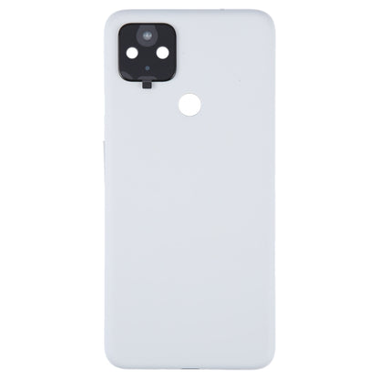 For Google Pixel 4A 5G Battery Back Cover with Camera Lens Cover(White) by buy2fix