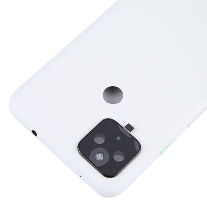 For Google Pixel 4A 5G Battery Back Cover with Camera Lens Cover(White) by buy2fix