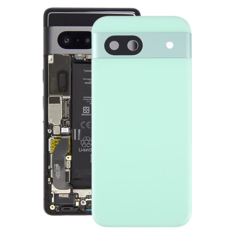 For Google Pixel 8A Battery Back Cover with Camera Lens Cover(Green) by buy2fix