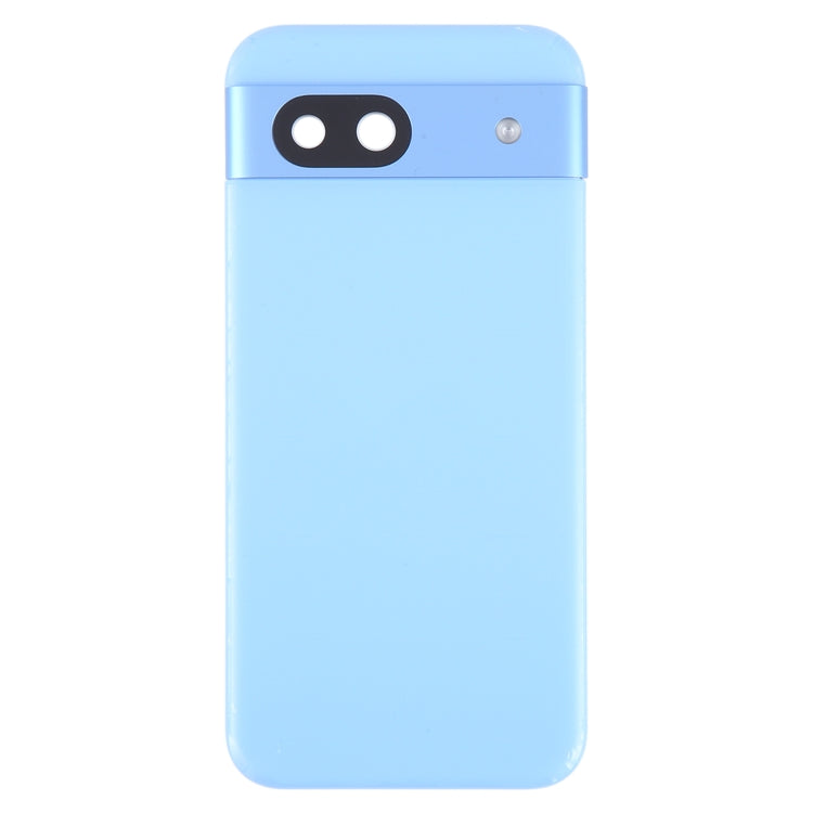 For Google Pixel 8A Battery Back Cover with Camera Lens Cover(Blue) by buy2fix