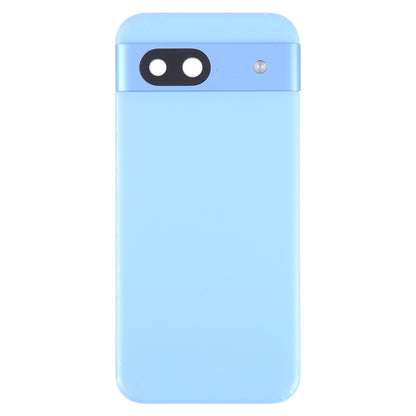 For Google Pixel 8A Battery Back Cover with Camera Lens Cover(Blue) by buy2fix