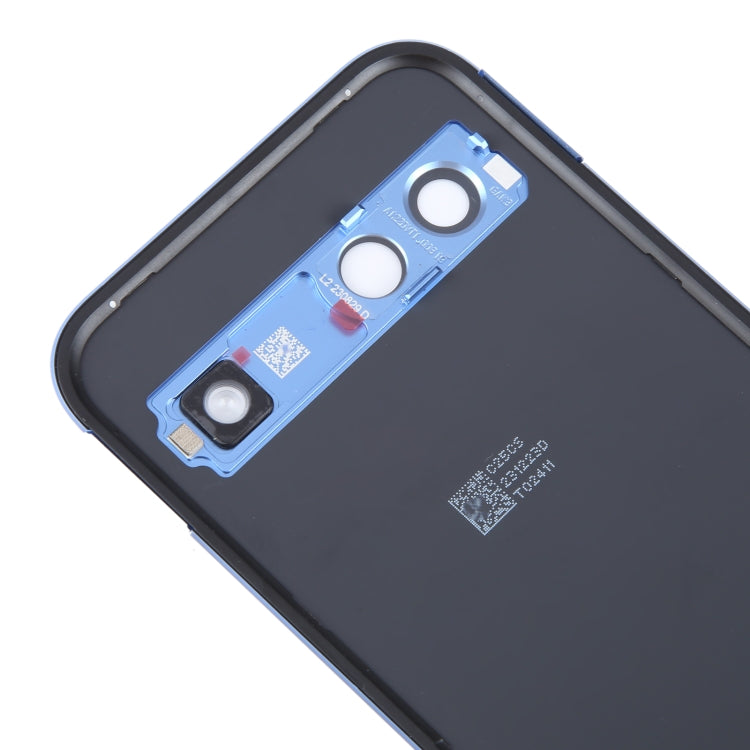 For Google Pixel 8A Battery Back Cover with Camera Lens Cover(Blue) by buy2fix