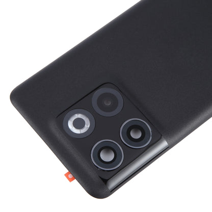 For OnePlus 10T Battery Back Cover with Camera Lens Cover(Black) - Back Cover by buy2fix | Online Shopping UK | buy2fix