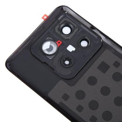 For OnePlus 10T Battery Back Cover with Camera Lens Cover(Black) - Back Cover by buy2fix | Online Shopping UK | buy2fix