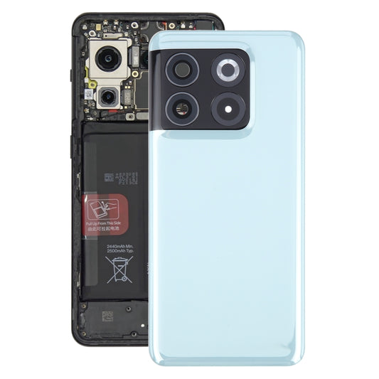 For OnePlus 10T Battery Back Cover with Camera Lens Cover(Green) - Back Cover by buy2fix | Online Shopping UK | buy2fix