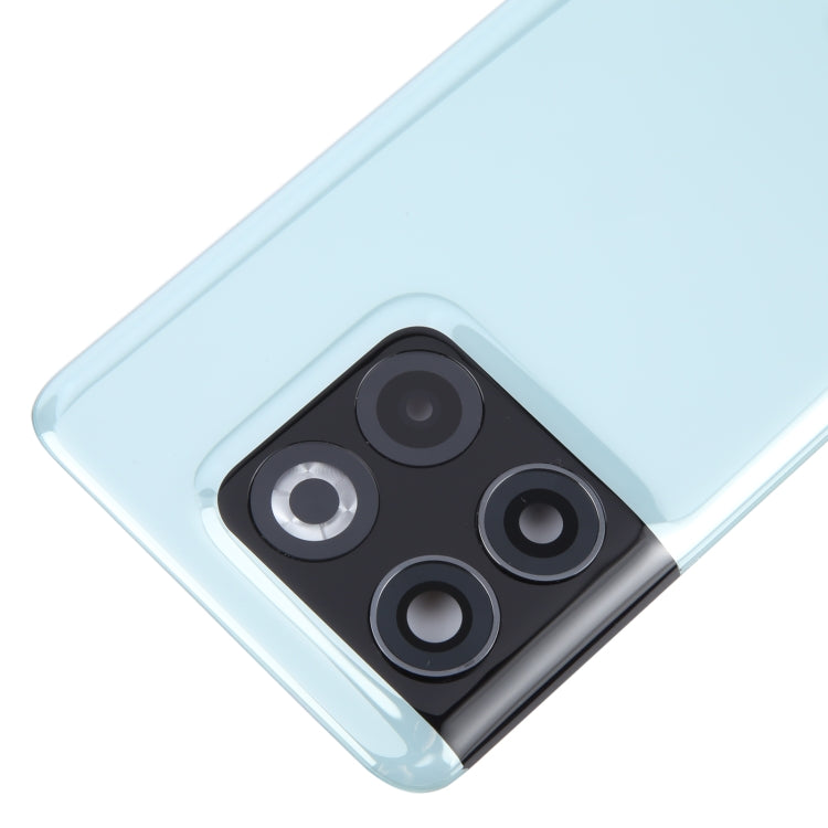 For OnePlus 10T Battery Back Cover with Camera Lens Cover(Green) - Back Cover by buy2fix | Online Shopping UK | buy2fix