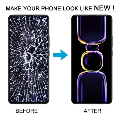 For Xiaomi Redmi K60 Pro Original OLED Material LCD Screen Digitizer Full Assembly with Frame (Silver) by buy2fix