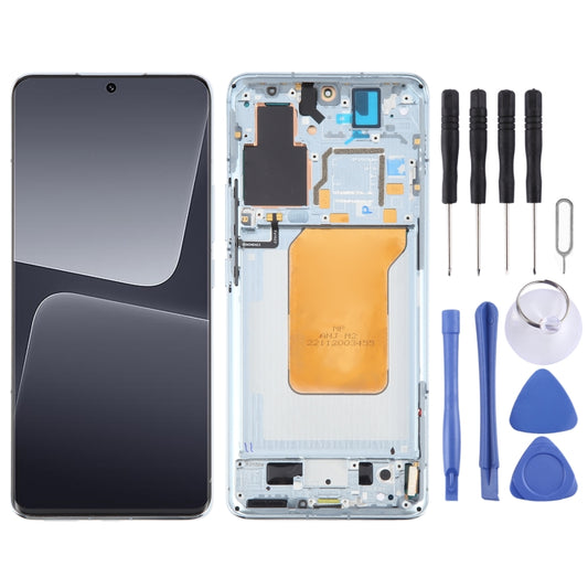 For Xiaomi 13 Pro Original AMOLED Material LCD Screen Digitizer Full Assembly with Frame (Blue) by buy2fix