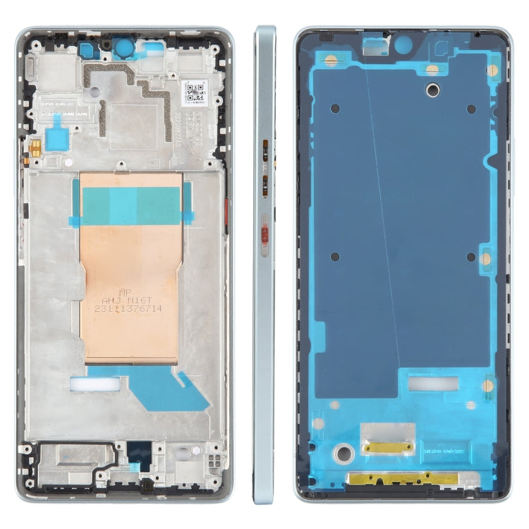 For Xiaomi Poco F5 Original Front Housing LCD Frame Bezel Plate (Blue) by buy2fix