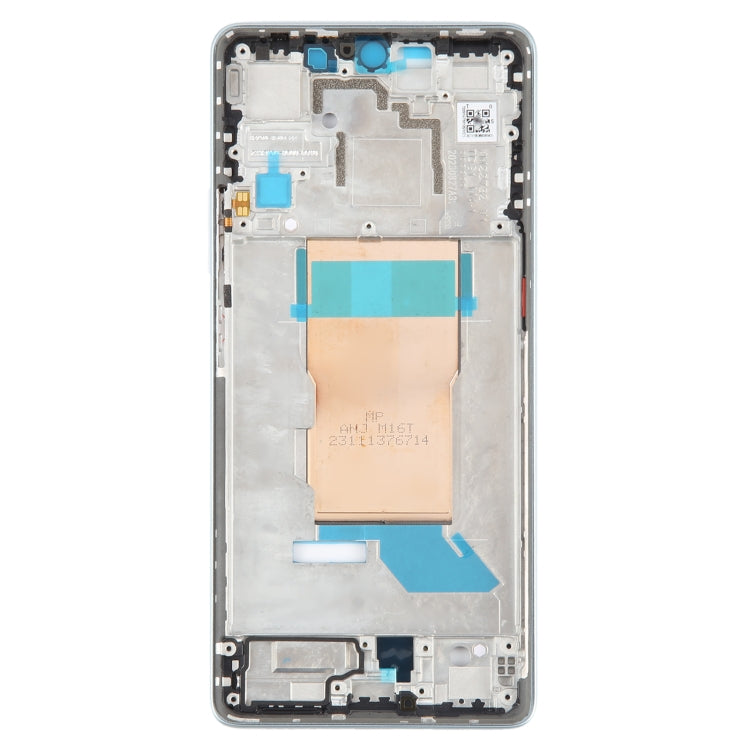 For Xiaomi Poco F5 Original Front Housing LCD Frame Bezel Plate (Blue) by buy2fix