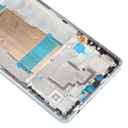 For Xiaomi Poco F5 Original Front Housing LCD Frame Bezel Plate (Blue) by buy2fix