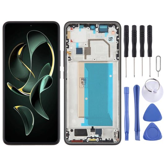 For Xiaomi Redmi K60 Ultra Original AMOLED Material LCD Screen Digitizer Full Assembly with Frame (Black) by buy2fix