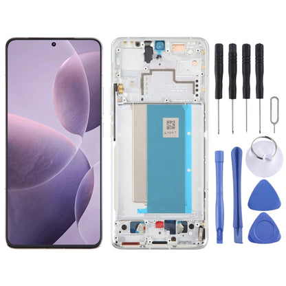 For Xiaomi Redmi K70 Pro Original AMOLED Material LCD Screen Digitizer Full Assembly with Frame (Silver) by buy2fix