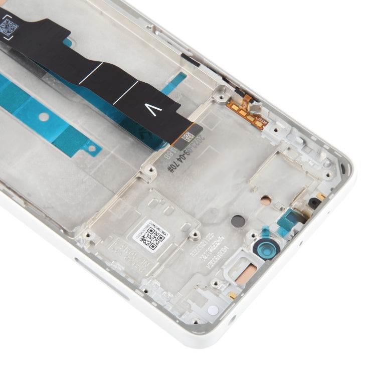 For Xiaomi Redmi Note 13 5G Original AMOLED Material LCD Screen Digitizer Full Assembly with Frame (White) by buy2fix