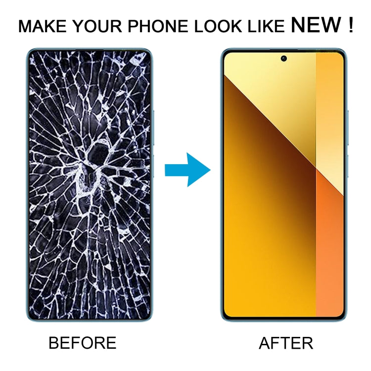 For Xiaomi Redmi Note 13 5G Original AMOLED Material LCD Screen Digitizer Full Assembly with Frame (White) by buy2fix