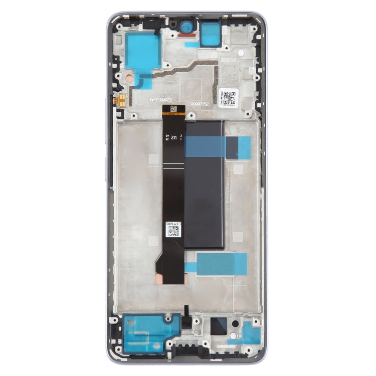 For Xiaomi Redmi Note 13 Pro 5G Original AMOLED Material LCD Screen Digitizer Full Assembly with Frame (Purple) by buy2fix