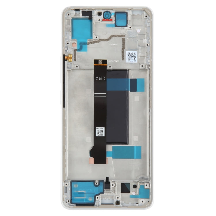 For Xiaomi Redmi Note 13 Pro 5G Original AMOLED Material LCD Screen Digitizer Full Assembly with Frame (White) by buy2fix