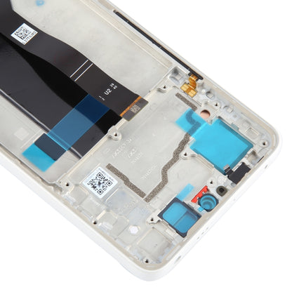 For Xiaomi Redmi Note 13 Pro 5G Original AMOLED Material LCD Screen Digitizer Full Assembly with Frame (White) by buy2fix
