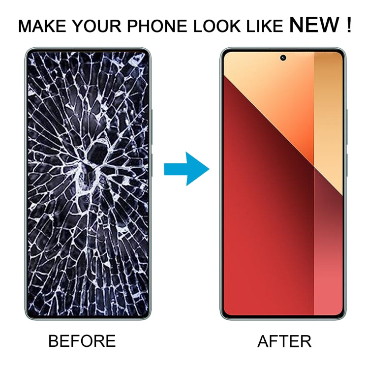 For Xiaomi Redmi Note 13 Pro 4G Original AMOLED Material LCD Screen Digitizer Full Assembly with Frame (Black) by buy2fix