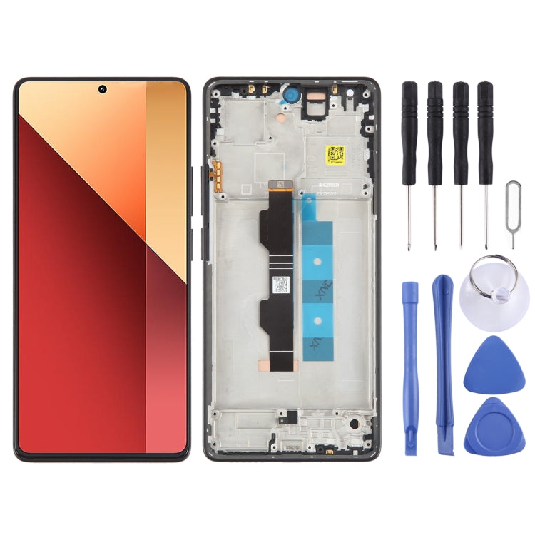 For Xiaomi Poco M6 Pro 4G Original AMOLED Material LCD Screen Digitizer Full Assembly with Frame (Black) by buy2fix