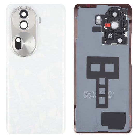 For OPPO Reno11 5G Original Battery Back Cover with Camera Lens Cover(White) - Back Cover by buy2fix | Online Shopping UK | buy2fix
