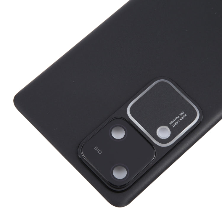 For vivo V30 Battery Back Cover with Camera Lens Cover(Black) - Back Cover by buy2fix | Online Shopping UK | buy2fix