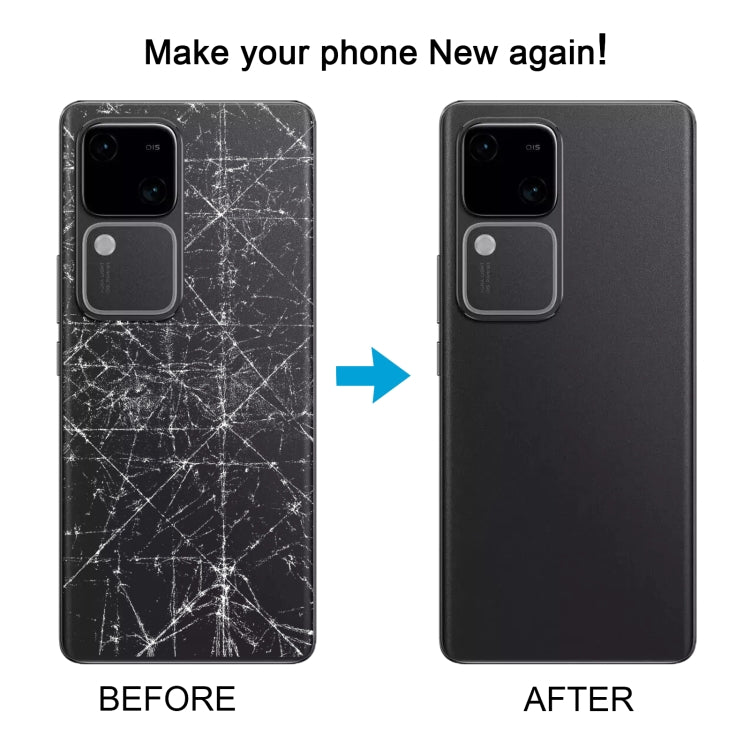 For vivo V30 Battery Back Cover with Camera Lens Cover(Black) - Back Cover by buy2fix | Online Shopping UK | buy2fix