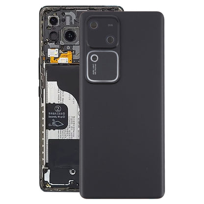 For vivo V30 Battery Back Cover with Camera Lens Cover(Black) - Back Cover by buy2fix | Online Shopping UK | buy2fix