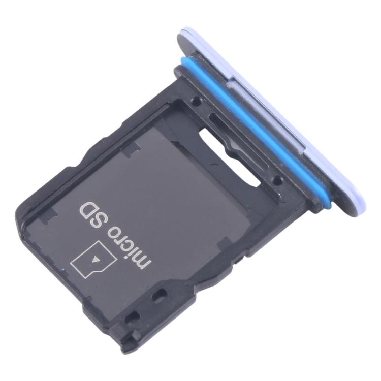 For Sony Xperia 10 V Original SIM Card Tray + Micro SD Card Tray (Purple) - Card Tray by buy2fix | Online Shopping UK | buy2fix