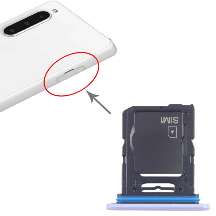 For Sony Xperia 10 V Original SIM Card Tray + Micro SD Card Tray (Purple) - Card Tray by buy2fix | Online Shopping UK | buy2fix
