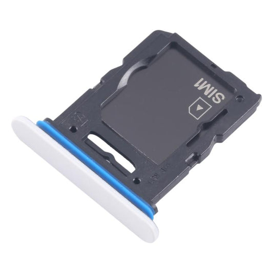 For Sony Xperia 10 V Original SIM Card Tray + Micro SD Card Tray (White) - Card Tray by buy2fix | Online Shopping UK | buy2fix