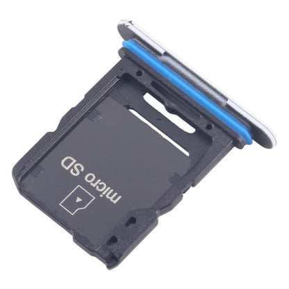 For Sony Xperia 10 V Original SIM Card Tray + Micro SD Card Tray (White) - Card Tray by buy2fix | Online Shopping UK | buy2fix